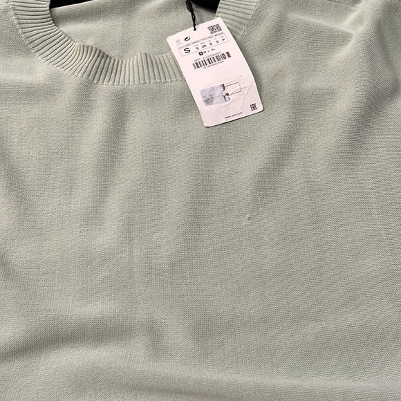 New with tags Zara Light Green knit co-ord set size small shorts and top - Picture 5 of 5